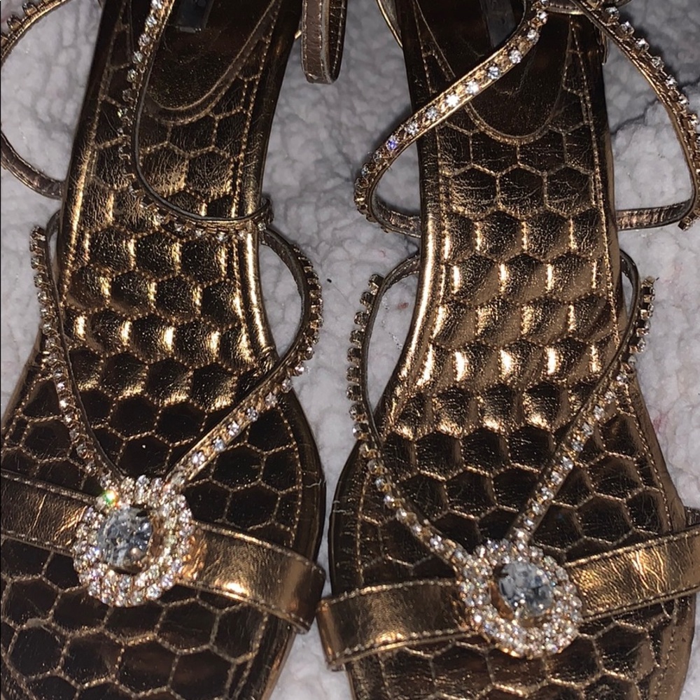 Gorgeous Sexy Bronze Strappy Heels